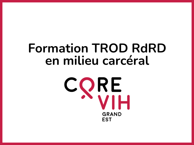 Formation TROD RdRD en milieu carcéral